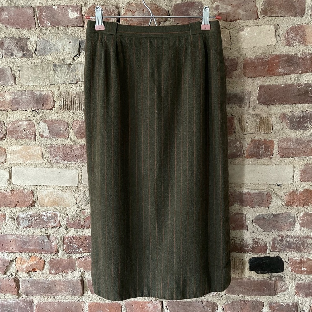 Vintage Celine Pinstriped Pencil Skirt